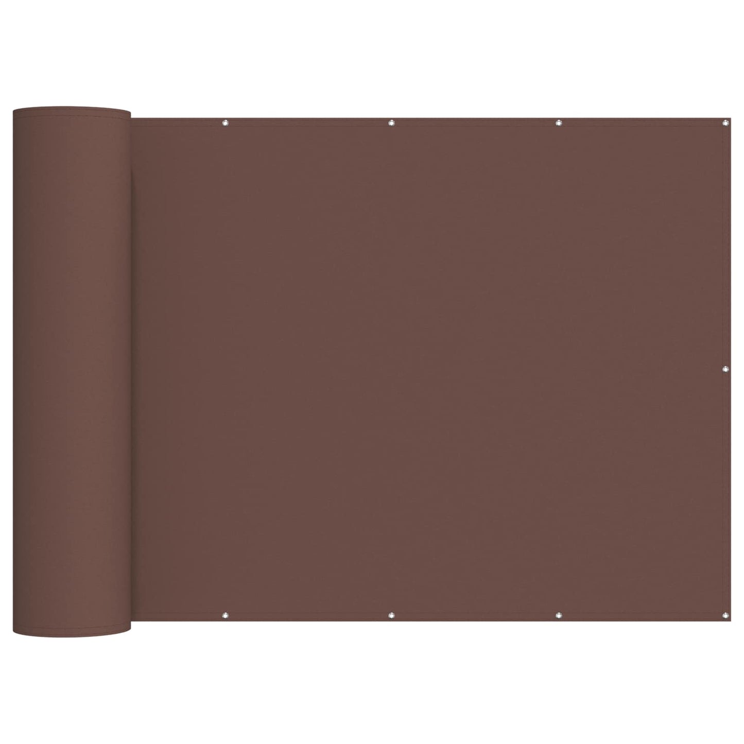 Balkon Privacy Scherm 200 x 500 cm Stof met PU-coating Bruin