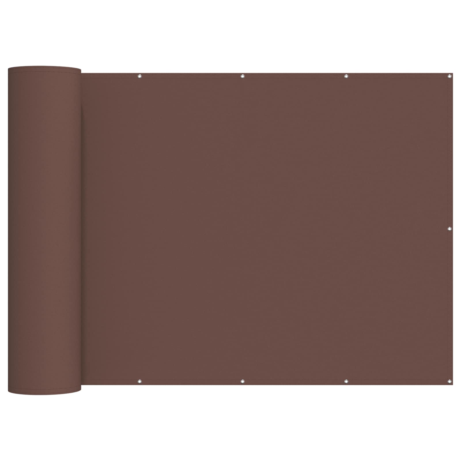Balkon Privacy Scherm 200 x 500 cm Stof met PU-coating Bruin