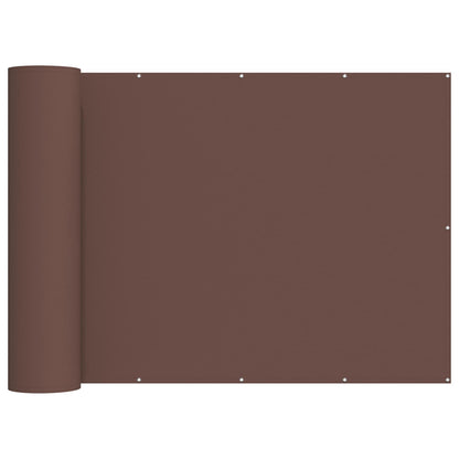Balkon Privacy Scherm 200 x 500 cm Stof met PU-coating Bruin