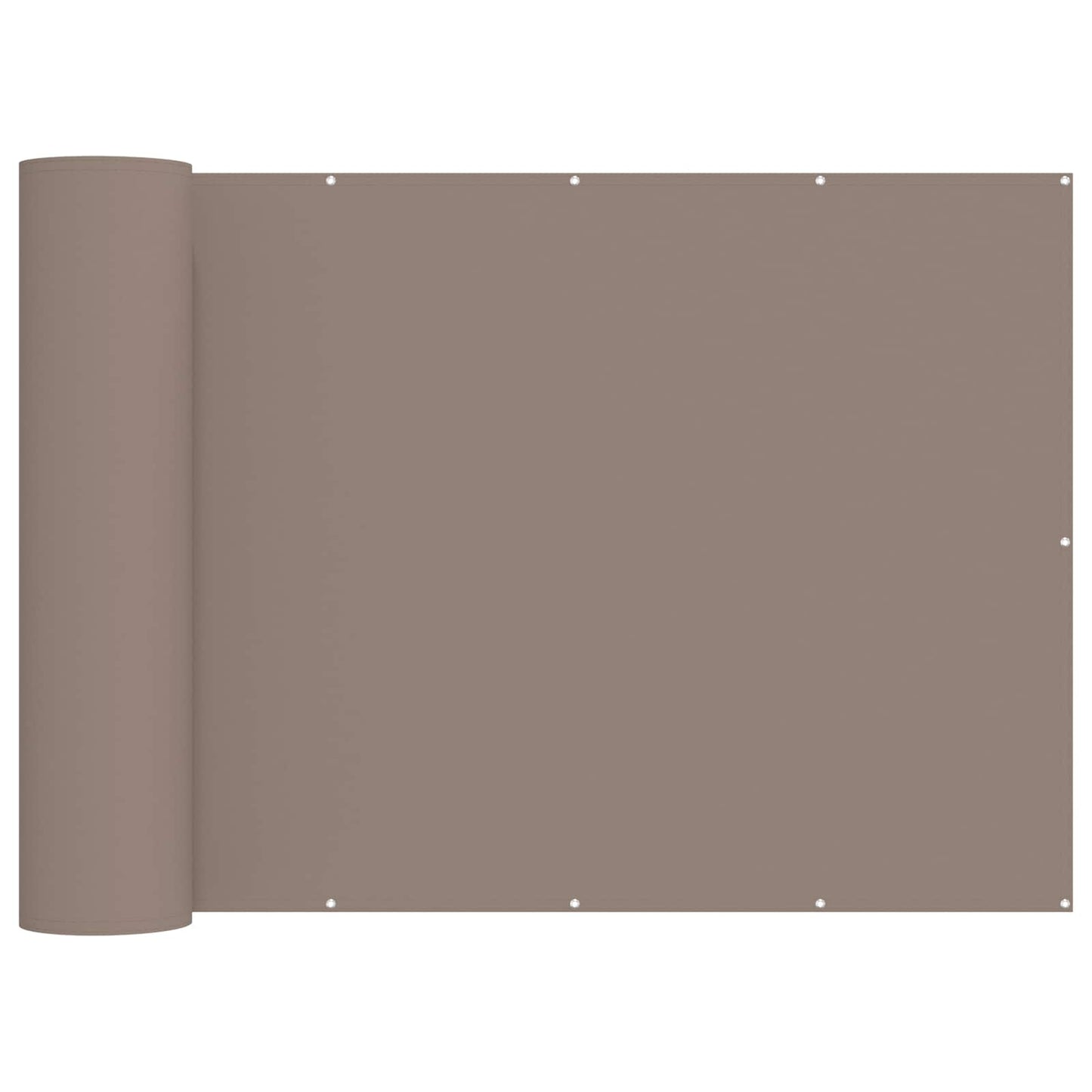 Balkon Privacy Scherm 1,2 x 15 m Stof met PU-coating Taupe