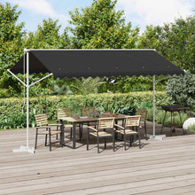 Vrijstaande luifel Antracietkleurig 4 × 3 m Polyester