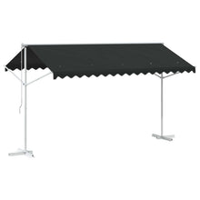 Vrijstaande luifel Antracietkleurig 4 × 3 m Polyester