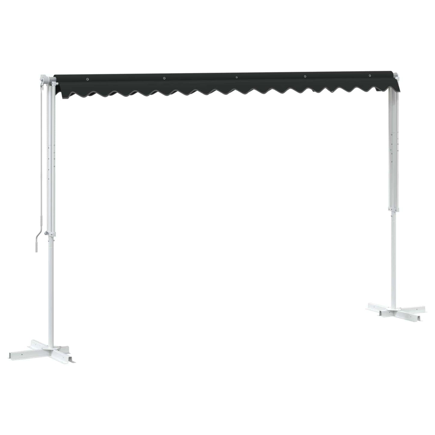 Vrijstaande luifel Antracietkleurig 4 × 3 m Polyester
