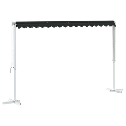 Vrijstaande luifel Antracietkleurig 4 × 3 m Polyester