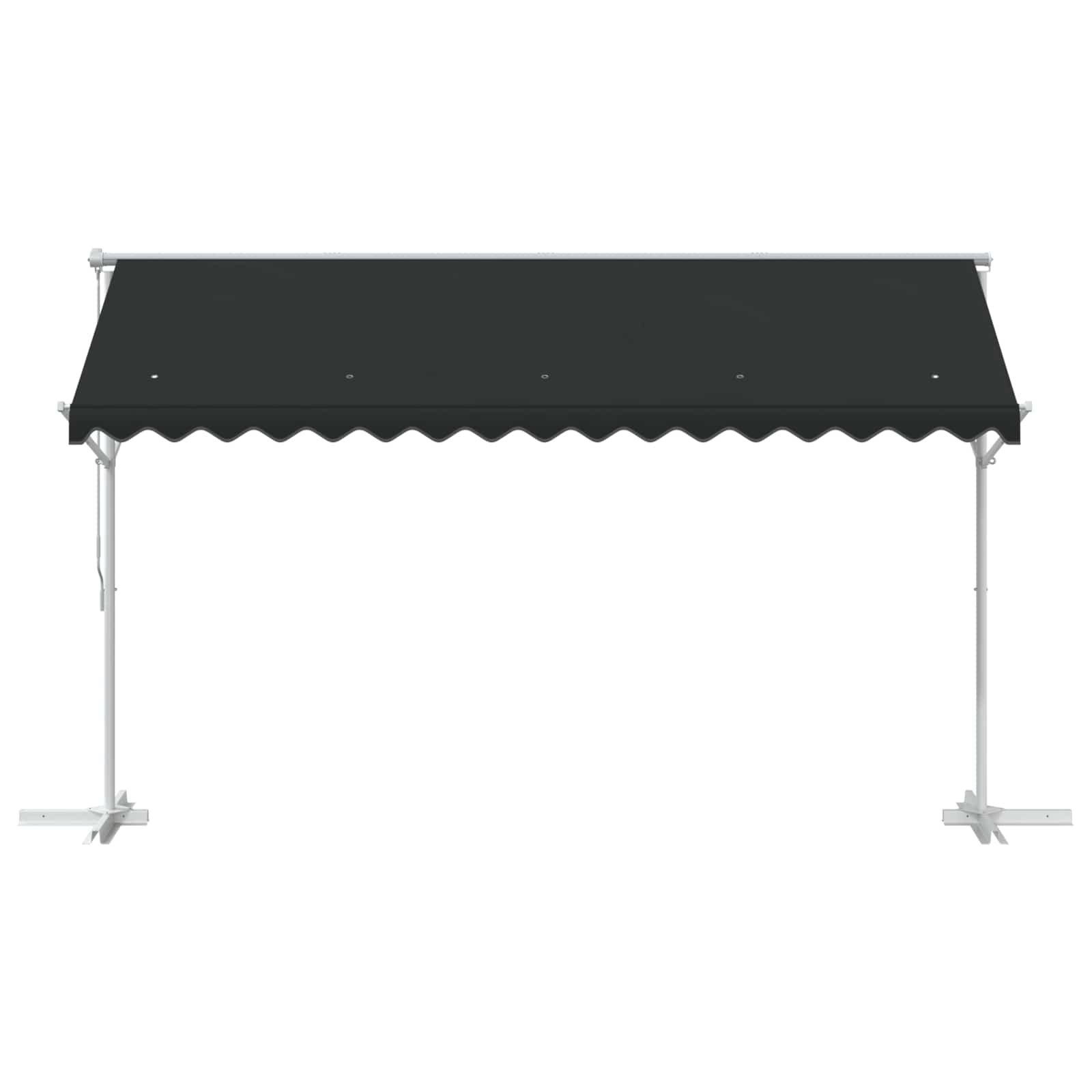 Vrijstaande luifel Antracietkleurig 4 × 3 m Polyester