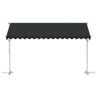 Vrijstaande luifel Antracietkleurig 4 × 3 m Polyester