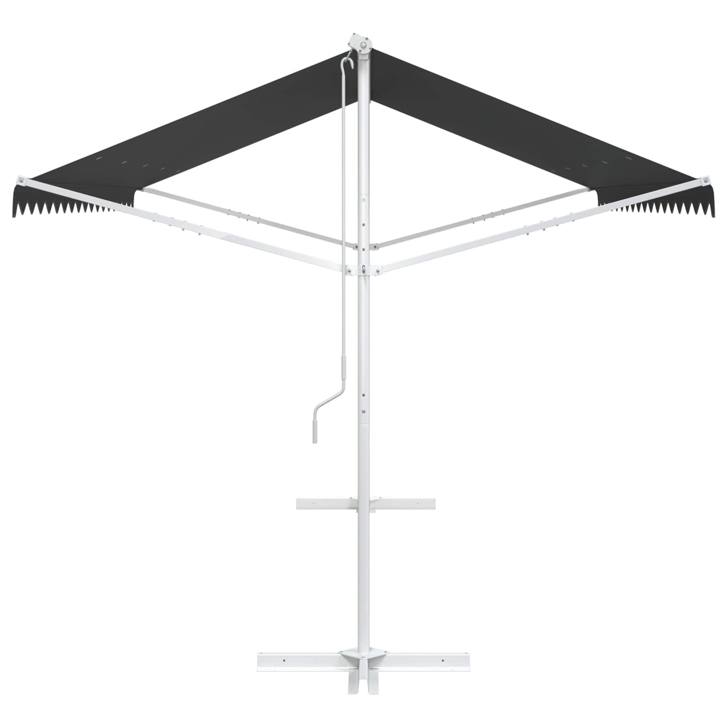 Vrijstaande luifel Antracietkleurig 4 × 3 m Polyester
