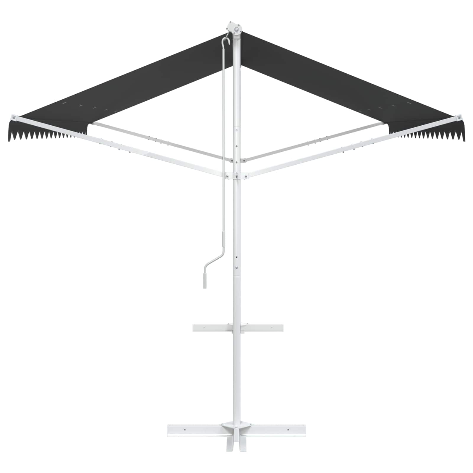 Vrijstaande luifel Antracietkleurig 4 × 3 m Polyester