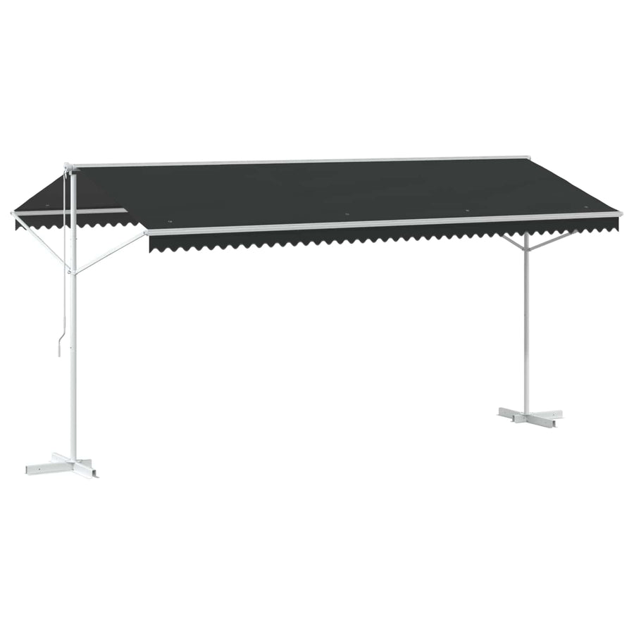 Vrijstaande luifel Antracietkleurig 5 x 3 m Polyester