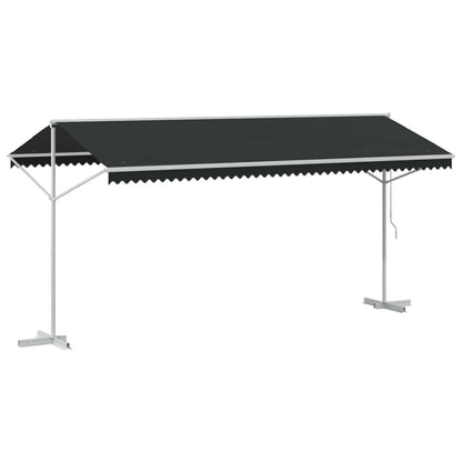 Vrijstaande luifel Antracietkleurig 5 x 3 m Polyester