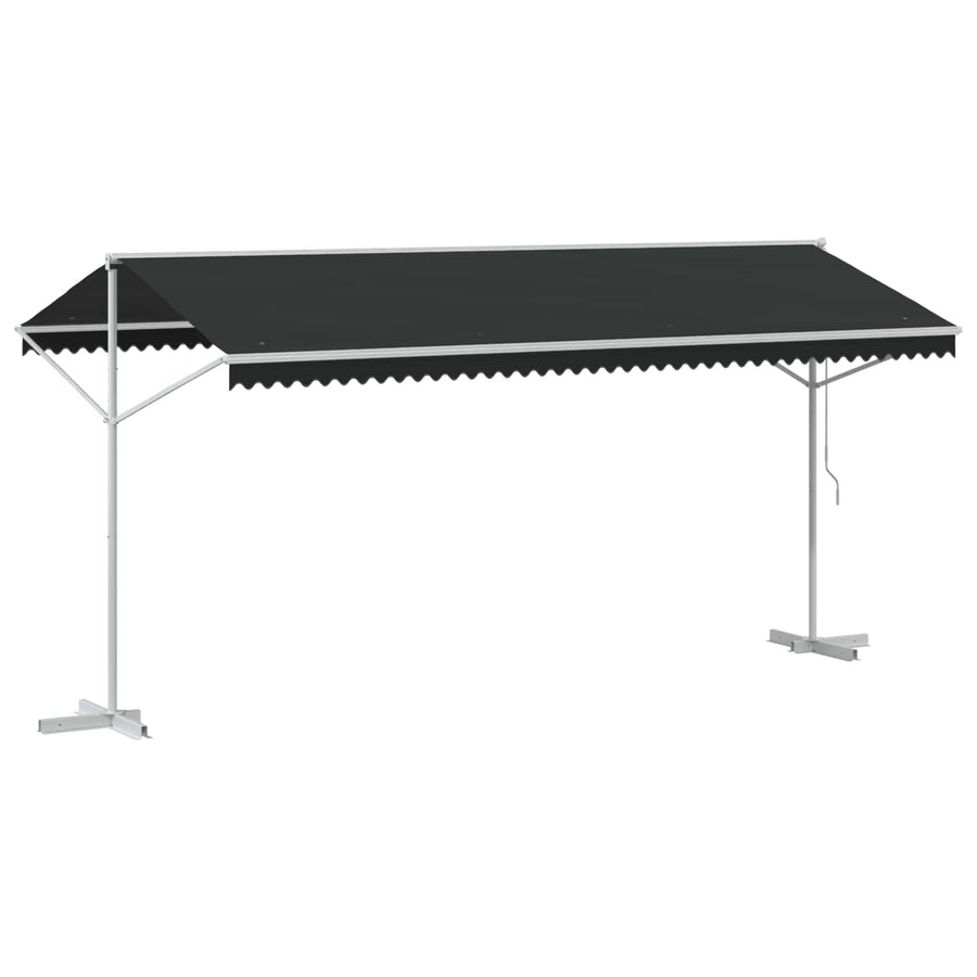 Vrijstaande luifel Antracietkleurig 5 x 3 m Polyester