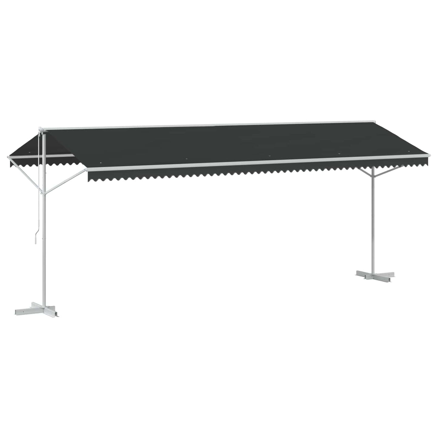 Vrijstaande luifel Antracietkleurig 6 x 3 m Polyester