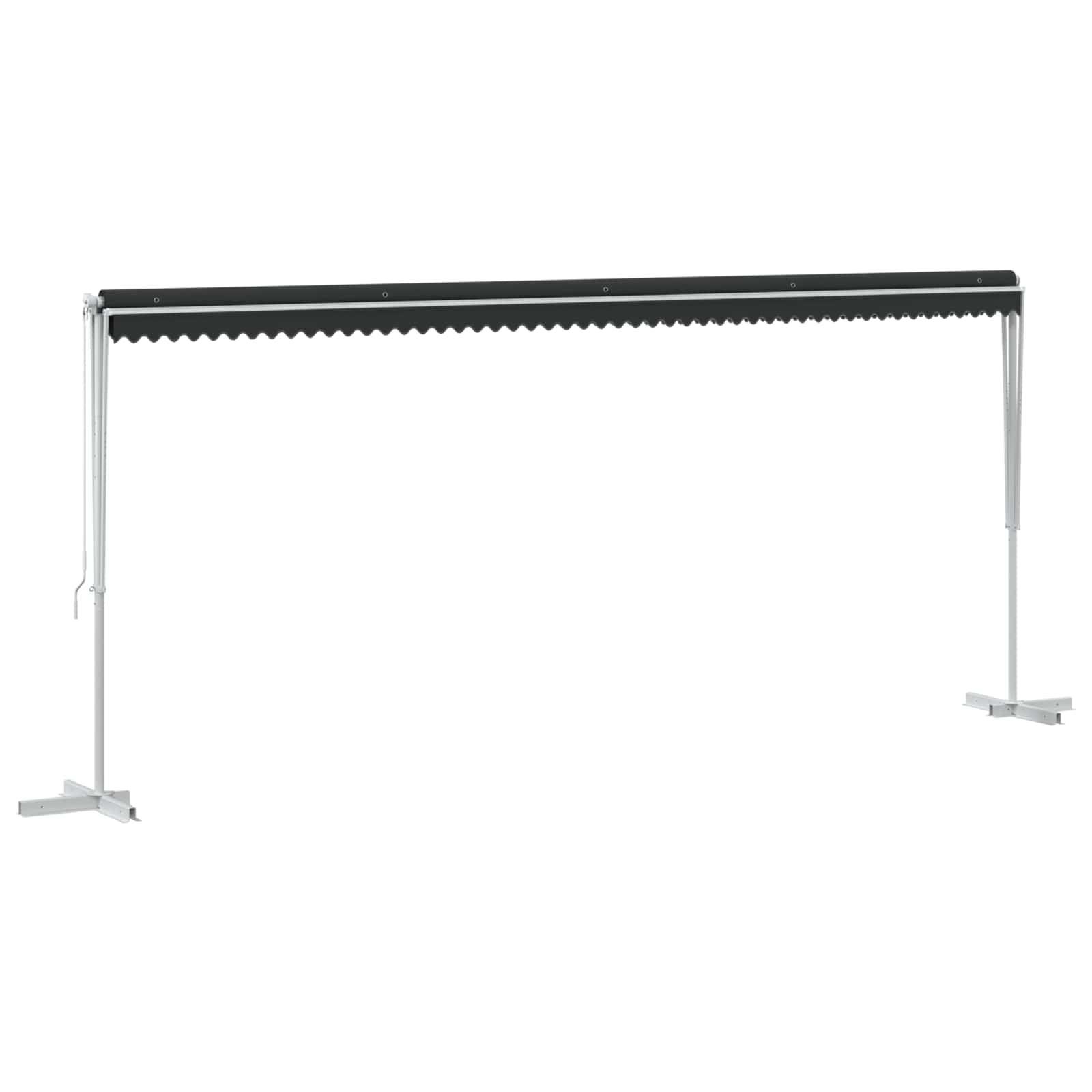 Vrijstaande luifel Antracietkleurig 6 x 3 m Polyester