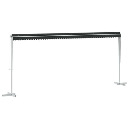 Vrijstaande luifel Antracietkleurig 6 x 3 m Polyester