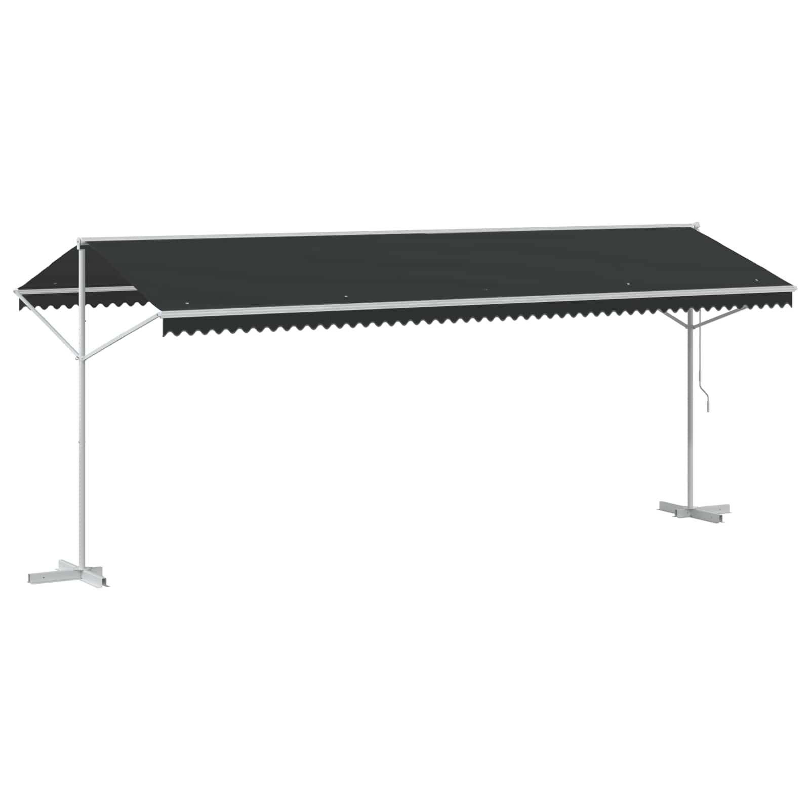 Vrijstaande luifel Antracietkleurig 6 x 3 m Polyester