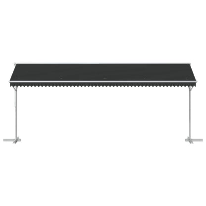 Vrijstaande luifel Antracietkleurig 6 x 3 m Polyester