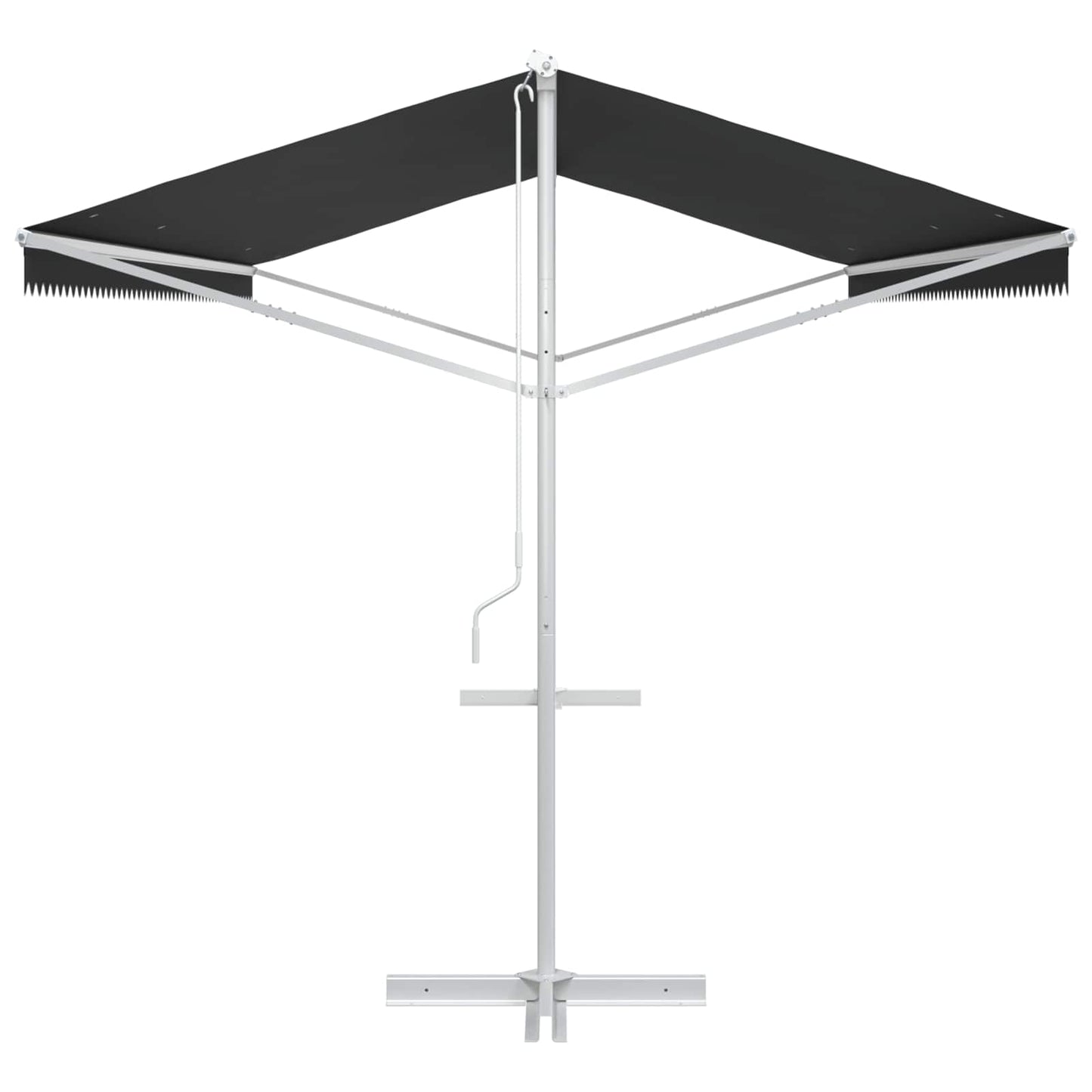 Vrijstaande luifel Antracietkleurig 6 x 3 m Polyester