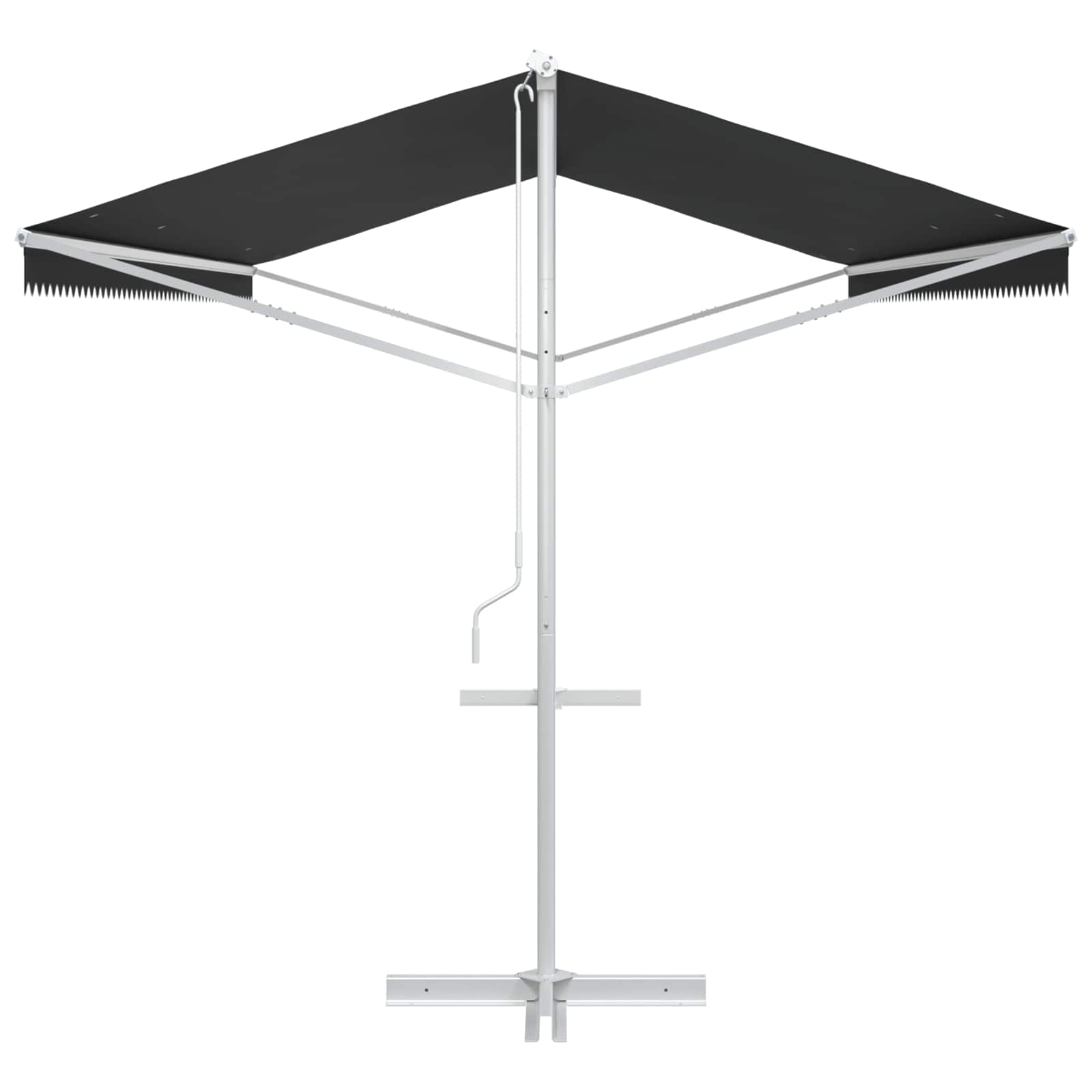 Vrijstaande luifel Antracietkleurig 6 x 3 m Polyester