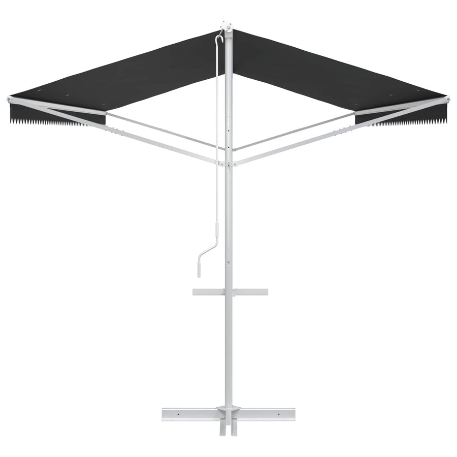 Vrijstaande luifel Antracietkleurig 6 x 3 m Polyester