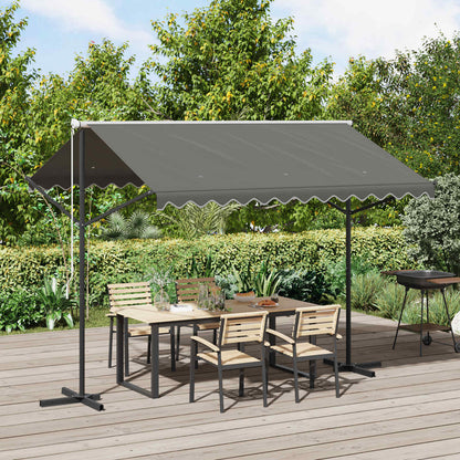 Vrijstaande luifel Grijs 3 x 3 m Polyester