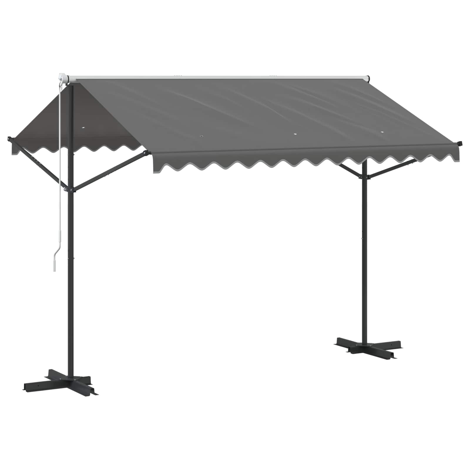 Vrijstaande luifel Grijs 3 x 3 m Polyester