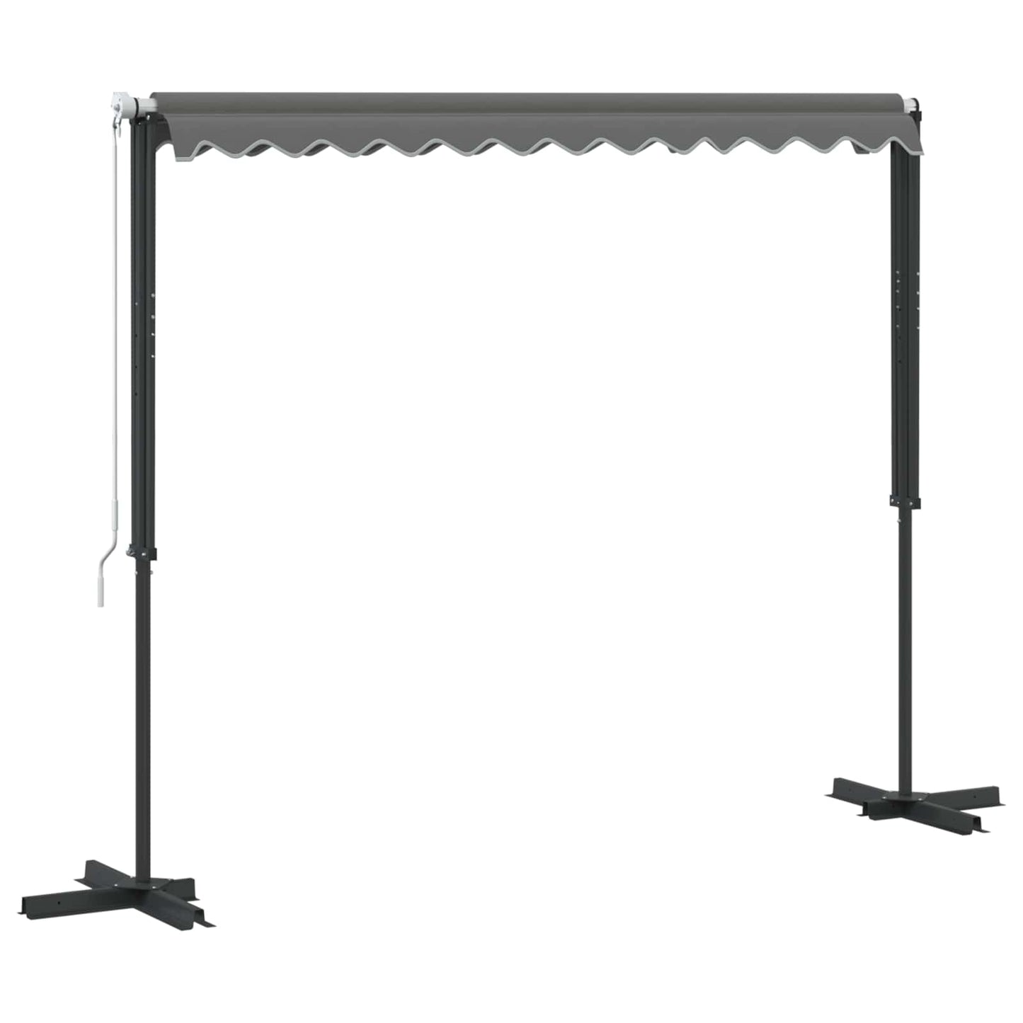 Vrijstaande luifel Grijs 3 x 3 m Polyester