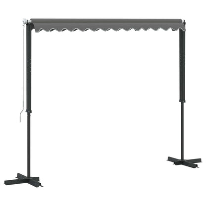 Vrijstaande luifel Grijs 3 x 3 m Polyester