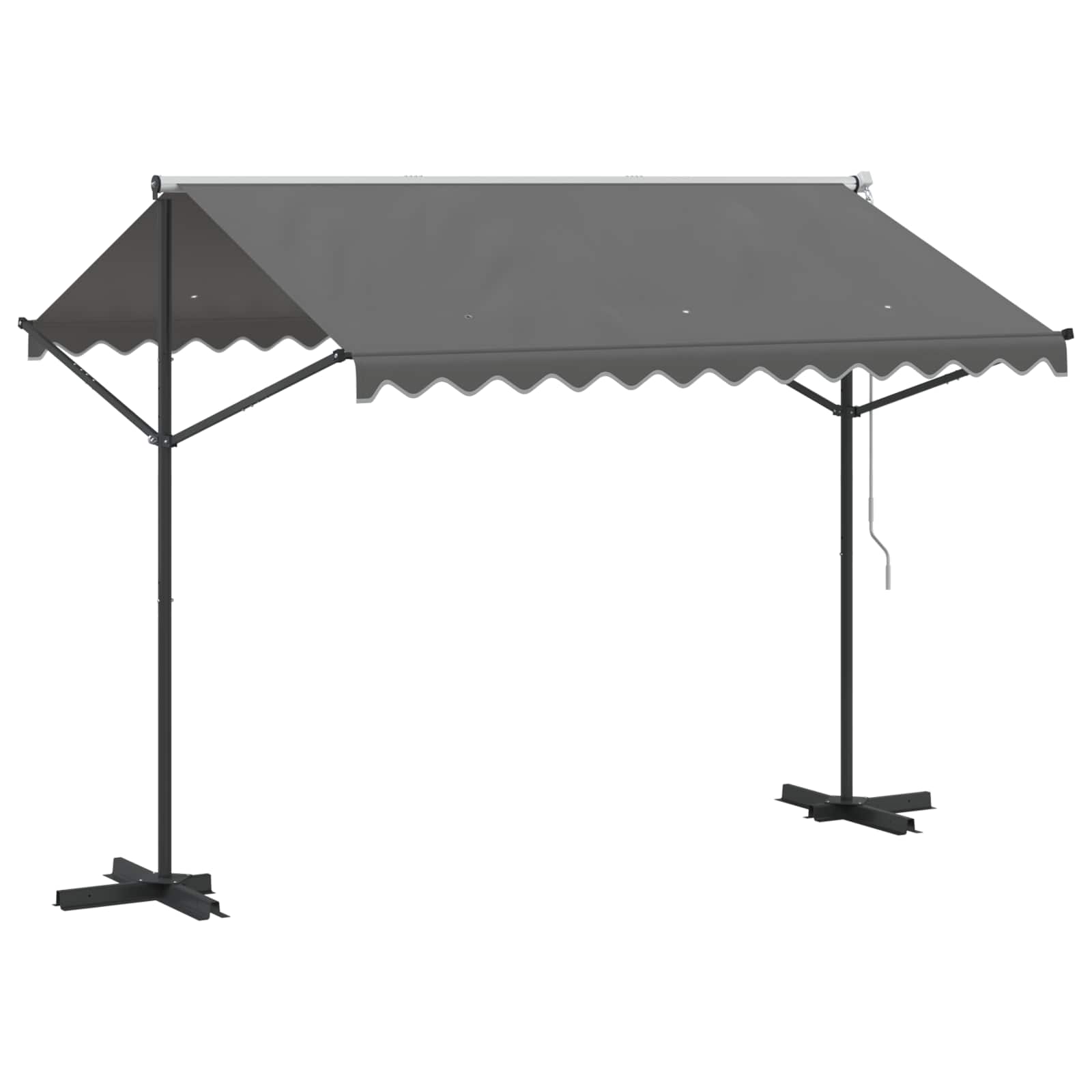 Vrijstaande luifel Grijs 3 x 3 m Polyester