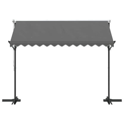 Vrijstaande luifel Grijs 3 x 3 m Polyester