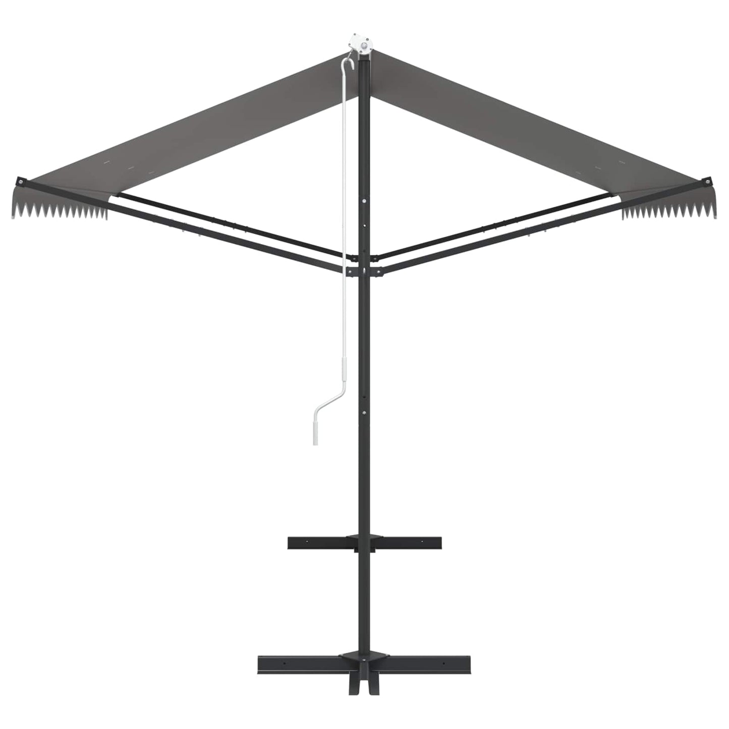 Vrijstaande luifel Grijs 3 x 3 m Polyester