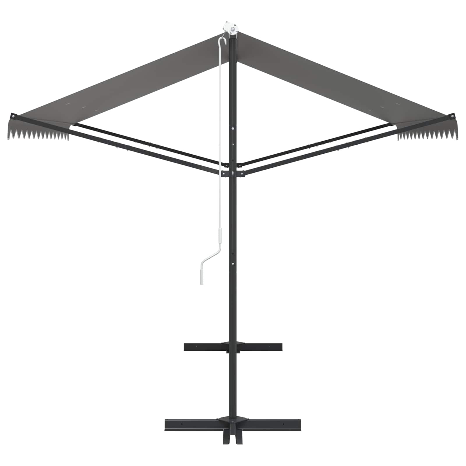 Vrijstaande luifel Grijs 3 x 3 m Polyester