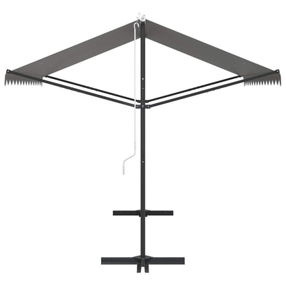 Vrijstaande luifel Grijs 3 x 3 m Polyester