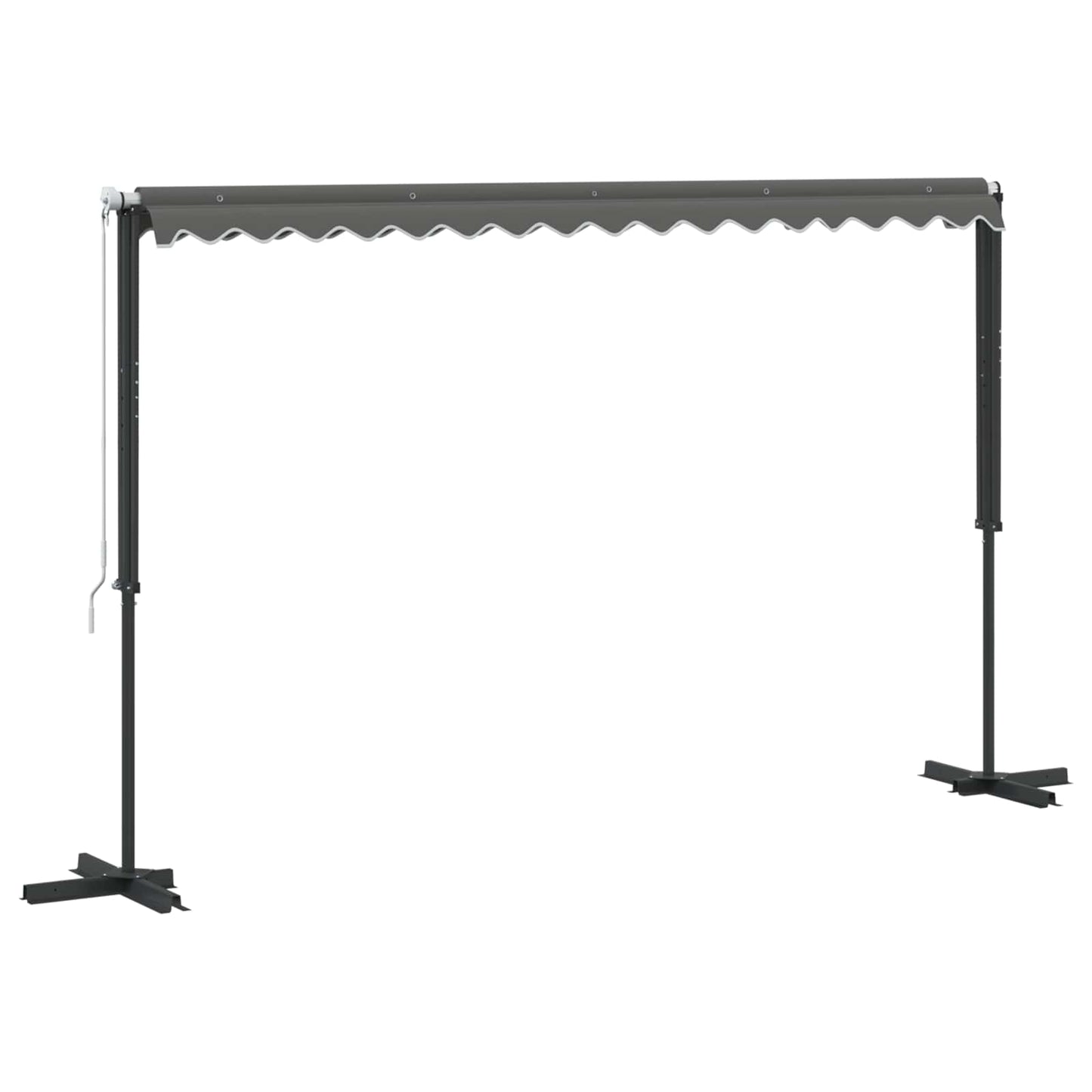 Vrijstaande luifel Grijs 4 × 3 m Polyester