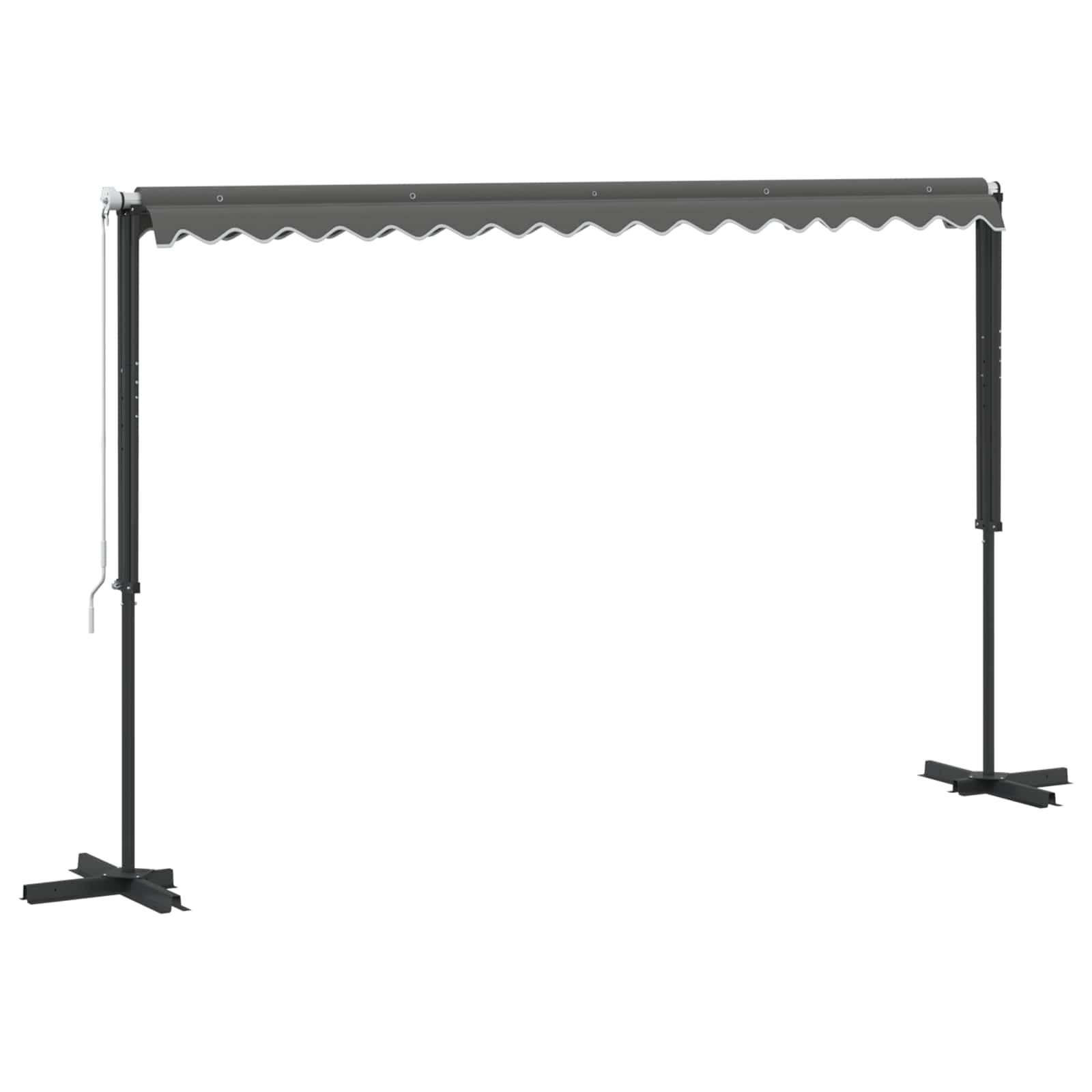 Vrijstaande luifel Grijs 4 × 3 m Polyester