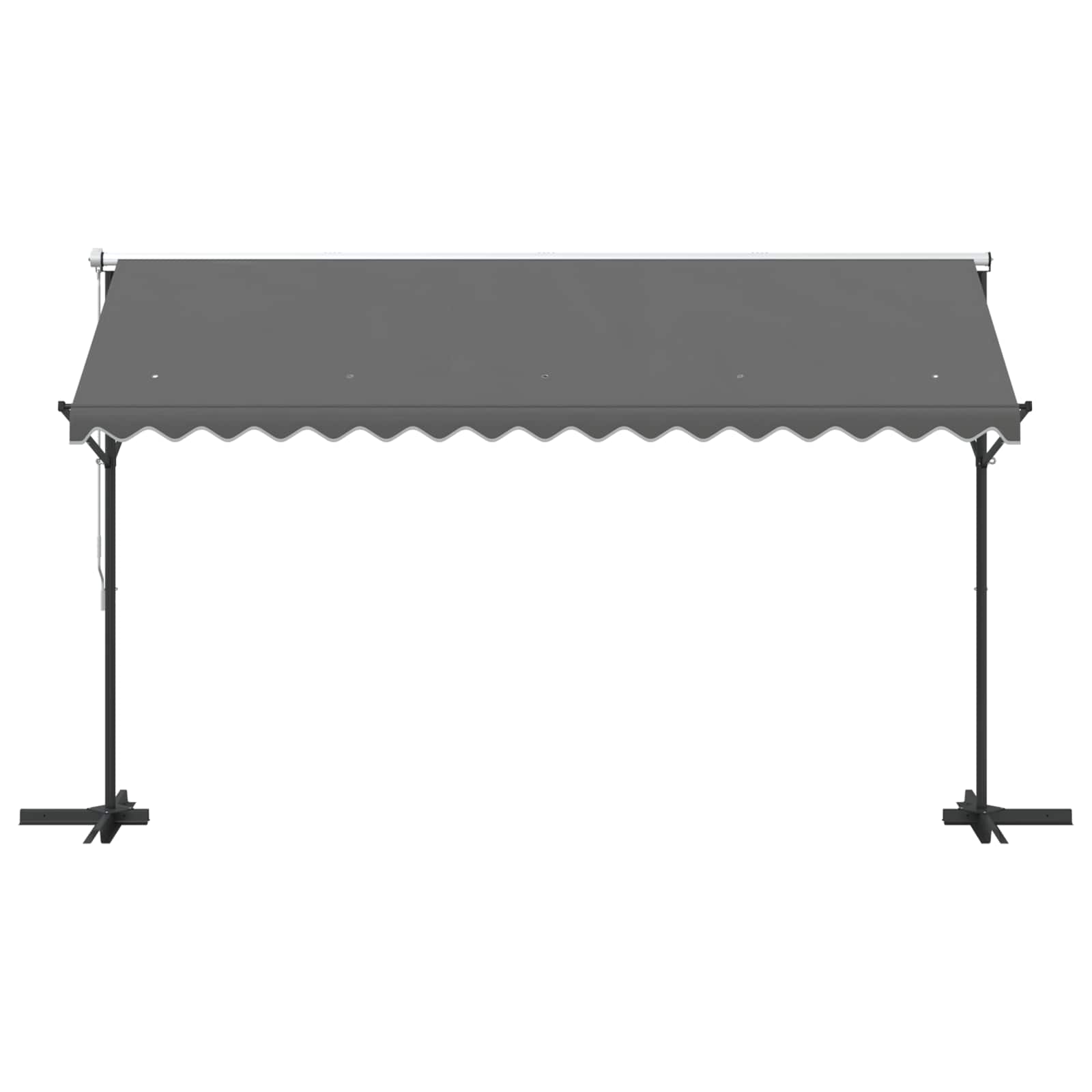 Vrijstaande luifel Grijs 4 × 3 m Polyester