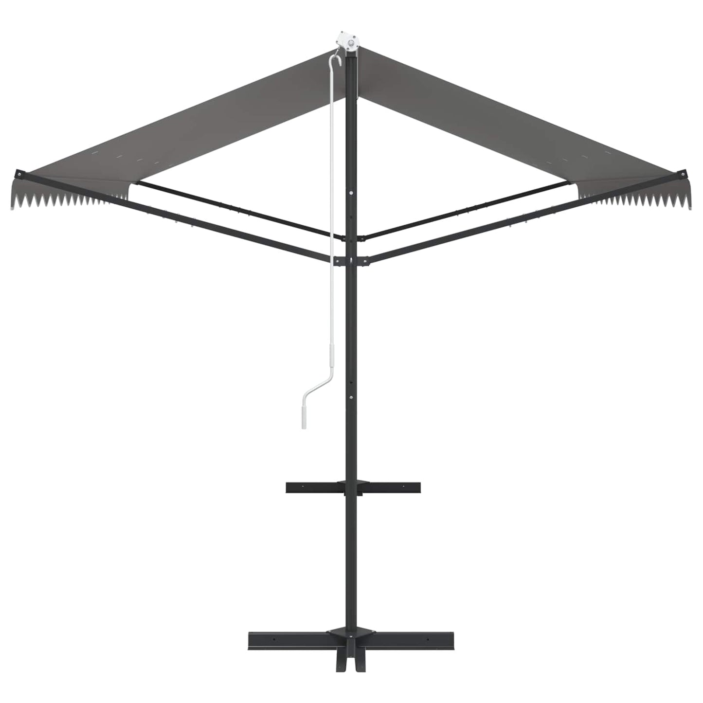Vrijstaande luifel Grijs 4 × 3 m Polyester