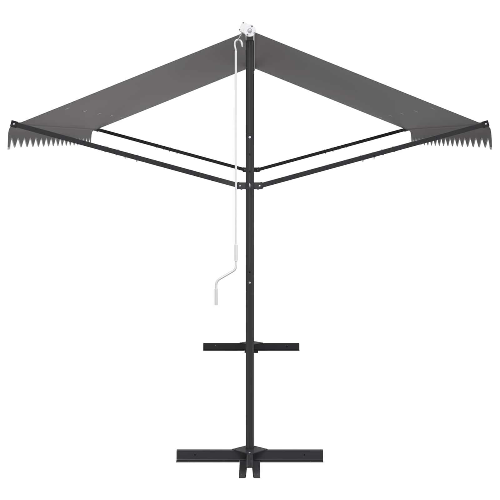 Vrijstaande luifel Grijs 4 × 3 m Polyester