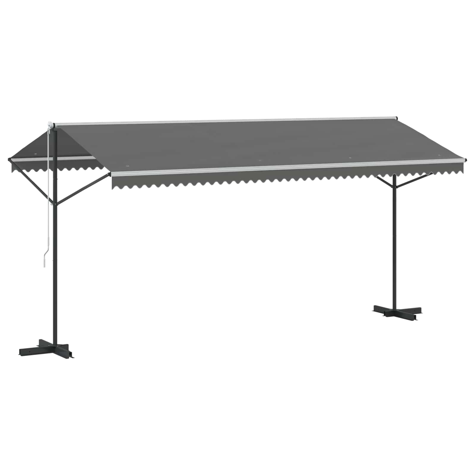 Vrijstaande luifel Grijs 5 x 3 m Polyester