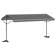 Vrijstaande luifel Grijs 5 x 3 m Polyester