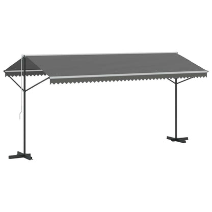 Vrijstaande luifel Grijs 5 x 3 m Polyester