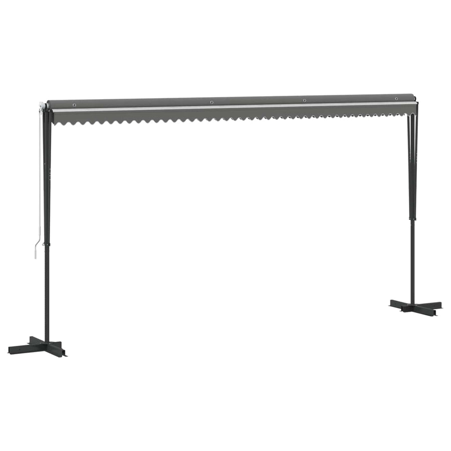 Vrijstaande luifel Grijs 5 x 3 m Polyester