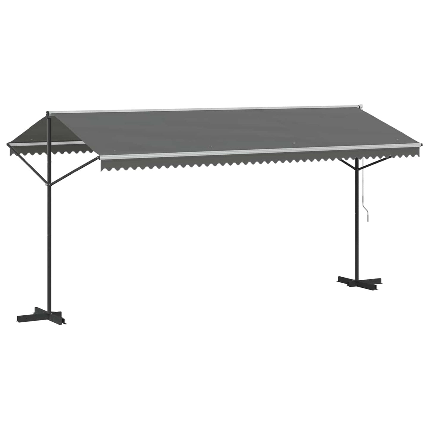 Vrijstaande luifel Grijs 5 x 3 m Polyester