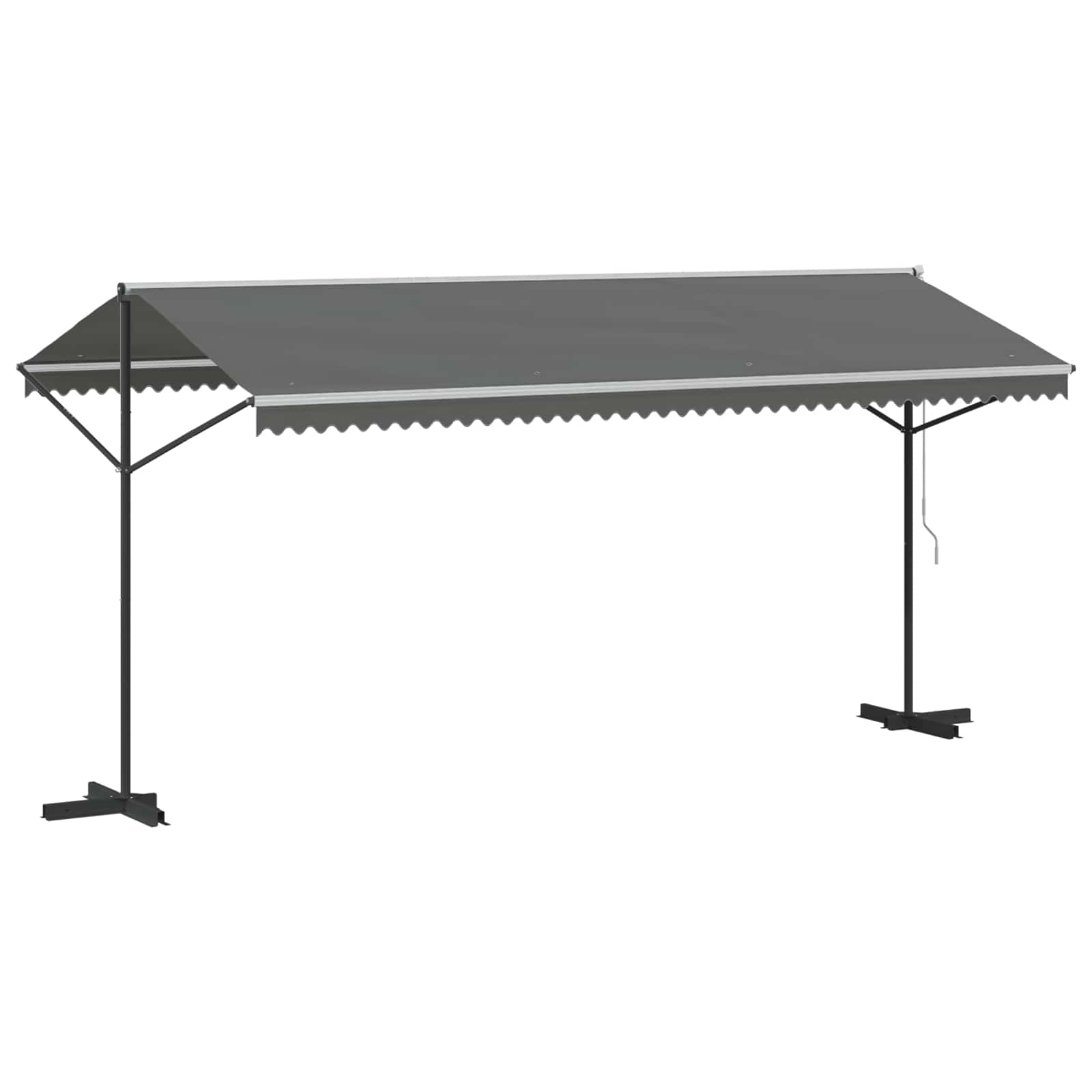 Vrijstaande luifel Grijs 5 x 3 m Polyester