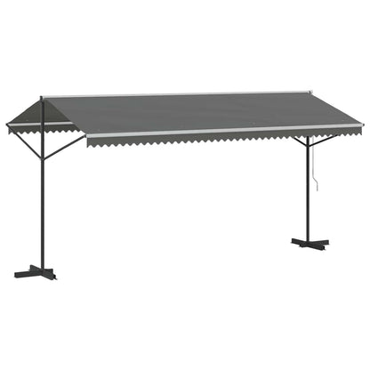 Vrijstaande luifel Grijs 5 x 3 m Polyester