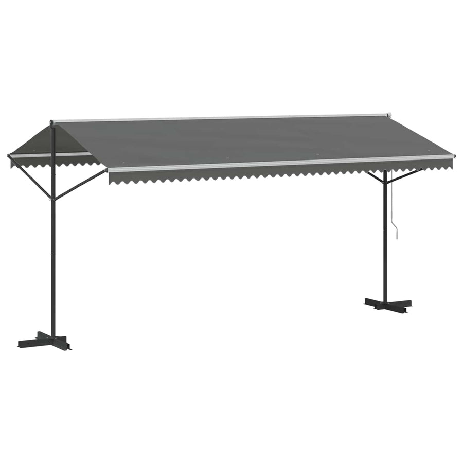 Vrijstaande luifel Grijs 5 x 3 m Polyester