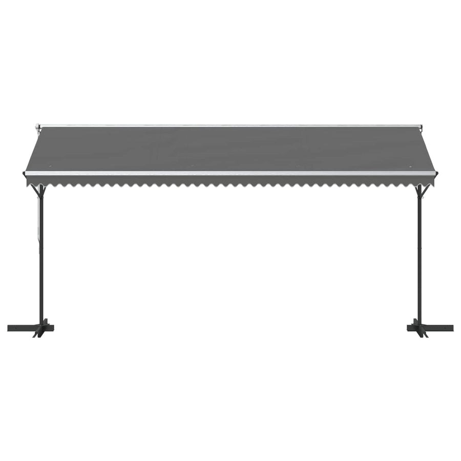 Vrijstaande luifel Grijs 5 x 3 m Polyester