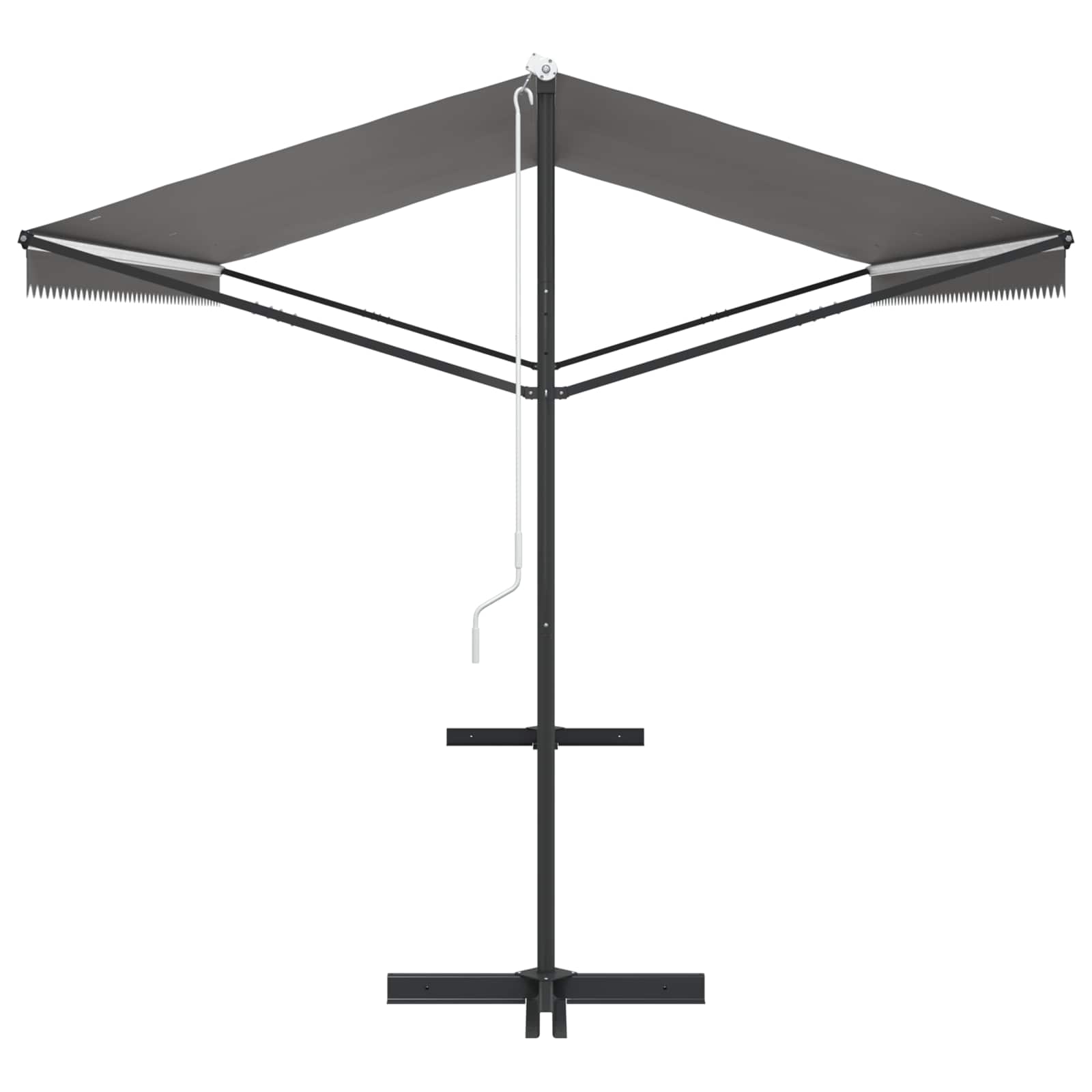 Vrijstaande luifel Grijs 5 x 3 m Polyester