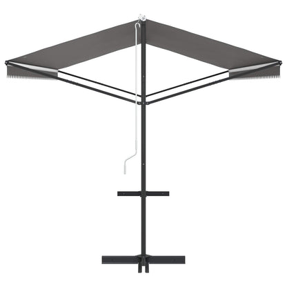 Vrijstaande luifel Grijs 5 x 3 m Polyester