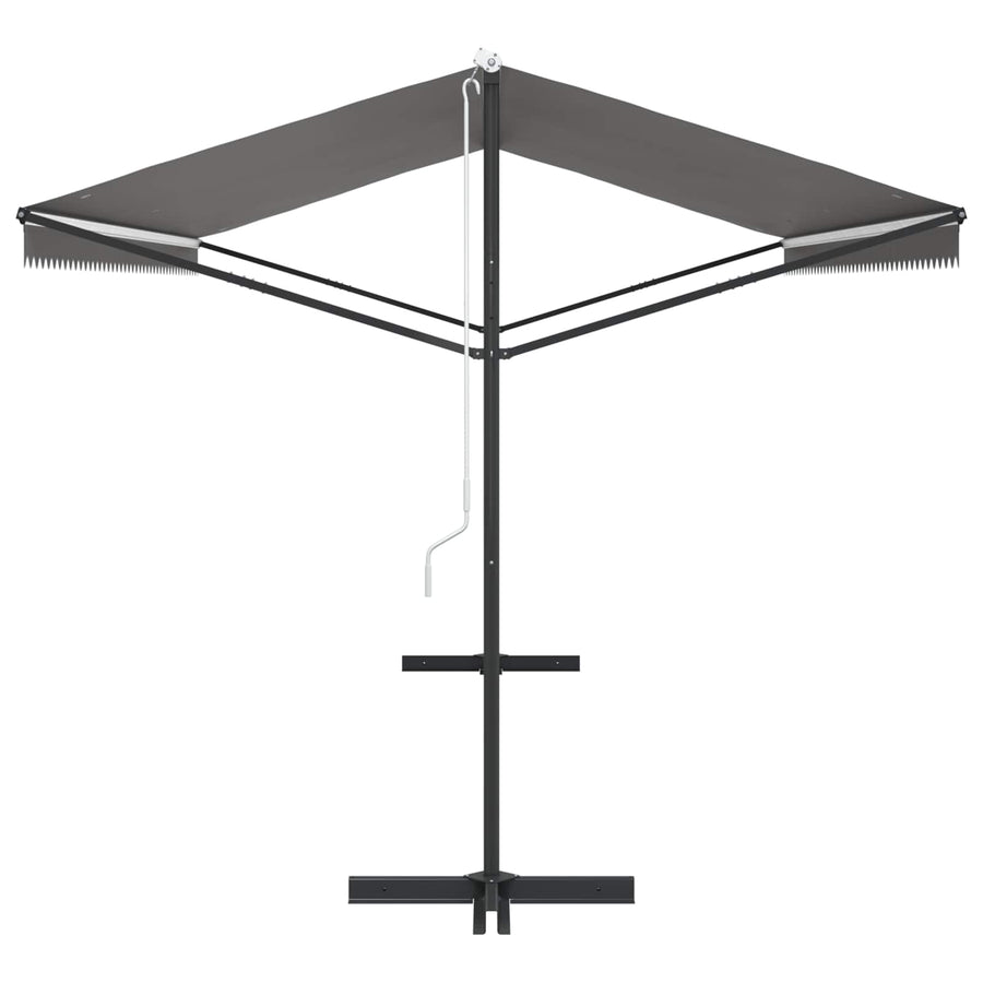 Vrijstaande luifel Grijs 5 x 3 m Polyester