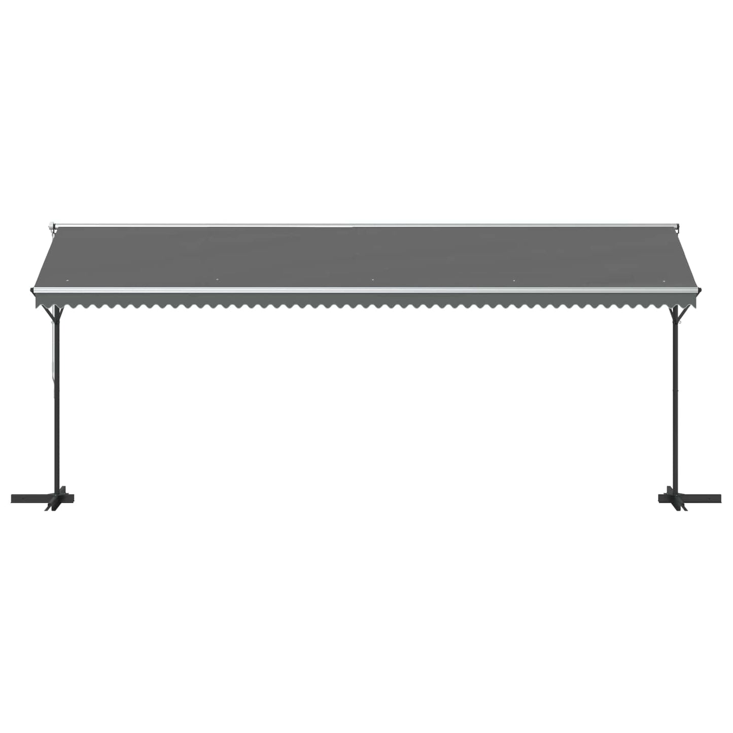 Vrijstaande luifel Grijs 6 x 3 m Polyester